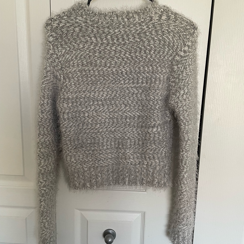 Forever 21 Fuzzy Gray Sweater - Picture 3 of 5
